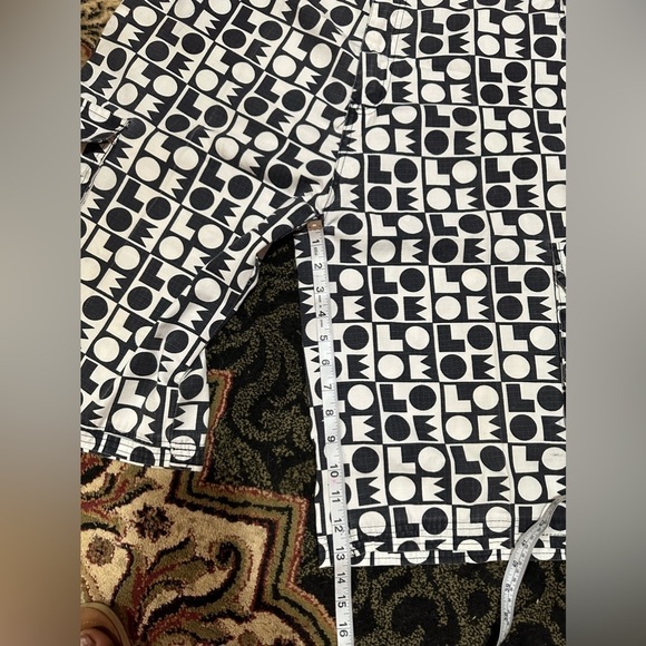 Blac Lacquer Casual Mens Shorts Black White  Size 36 INSEAM 13" - Picture 6 of 9